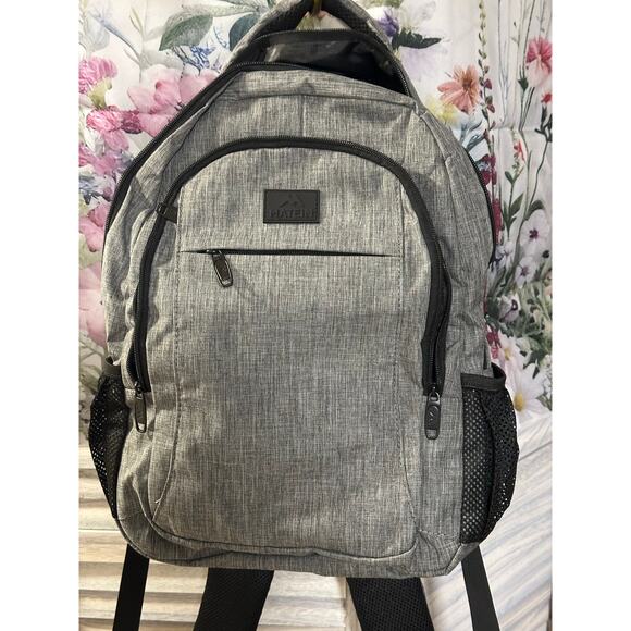 Matein Handbags - Matein Gray/Blk Backpack with USB
